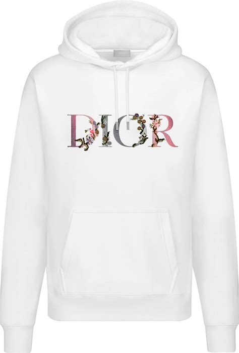 dior white hoodie